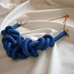 Knoted Blue Necklace