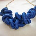 Knoted Blue Necklace